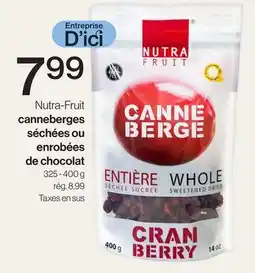 Avril Nutra-Fruit canneberges séchées ou enrobées de chocolat offer