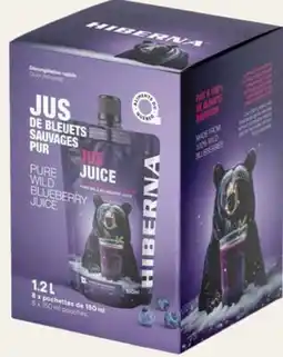 Avril Hiberna jus de bleuets sauvages pur surgelés offer