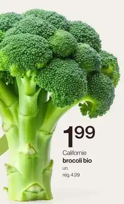 Avril Californie brocoli bio offer