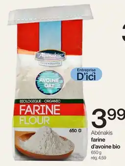 Avril Abénakis farine d'avoine bio offer