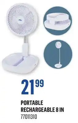 Canac Portable Rechargeable Fan 8 in offer