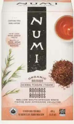 Avril Numi thé bio offer