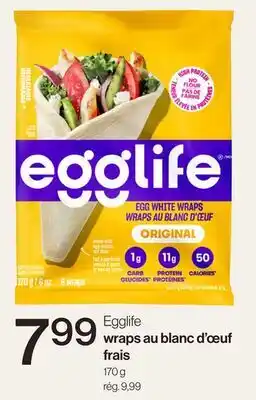 Avril Egglife wraps au blanc d'œuf frais offer