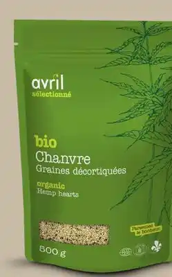 Avril graines de chanvre décortiquées bios offer