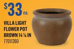 Canac Villa Light Flower Pot brown offer