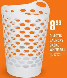 Canac Plastic Laundry Basket White 65L offer