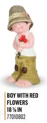 Canac Boy with Red Flowers 18 1/8 in offer