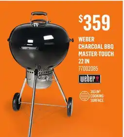 Canac WEBER Charcoal BBQ Master-Touch 22 in offer