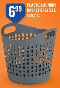 Canac Plastic Laundry Basket Grey offer