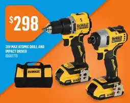 Canac 20V MAX Atomic Drill and Impact Driver offer
