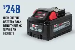 Canac High Output Battery Pack REDLITHIUM XC 18V 6.0Ah offer