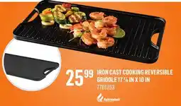 Canac Iron cast Cooking Reversible Griddle 17 7/8 in x 10 in offer