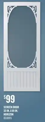 Canac SCREEN DOOR 33 IN. X 81 IN. HORIZON offer