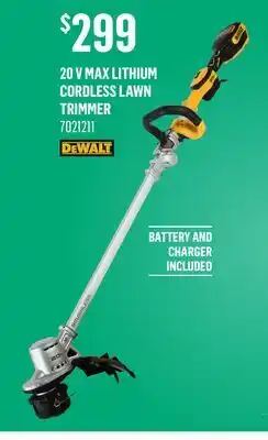 Canac 20 V Max Lithium Cordless Lawn Trimmer offer