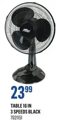 Canac Table Fan 16 in. 3 Speeds offer