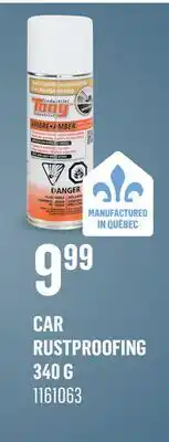 Canac Car Rustproofing offer