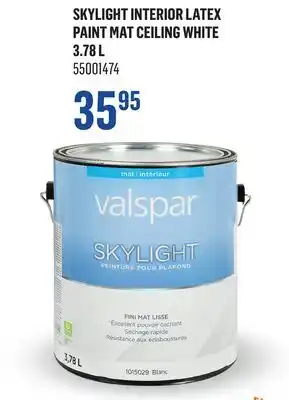 Canac Skylight Interior Latex Paint Mat Ceiling White offer