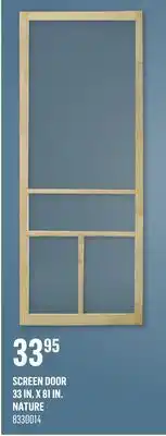 Canac SCREEN DOOR 33IN.X81IN offer