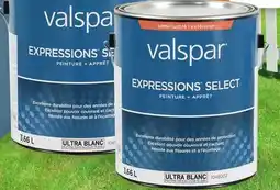Canac Expressions Select Semi-Gloss Exterior Acrylic Paint Ultra White & Colours 3.66L offer