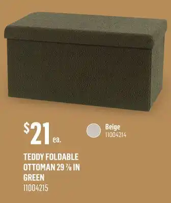 Canac Teddy Foldable Ottoman 29 7/8 in offer