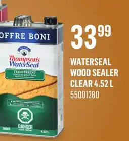 Canac WaterSeal Wood Sealer Clear offer