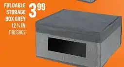 Canac Foldable Storage Box Grey 12 1/4 in offer