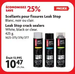 Home Hardware Leak Stop crack sealers offer