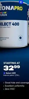 RONA RONA Select 400 Interior paint. 3.78-L offer