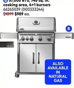RONA 57,000 BTU, 745 sq. in. cooking area, 4+1 burners offer