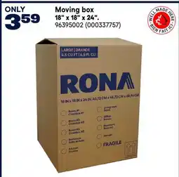 RONA Moving box 18 x 18 x 24 offer