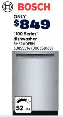 RONA Bosch 100 Series dishwasher 30855514 offer