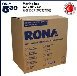 RONA RONA Moving box 24 x 18 x 24 offer