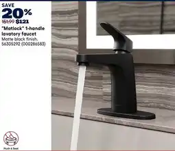 RONA Pfister Matlock 1-handle lavatory faucet offer