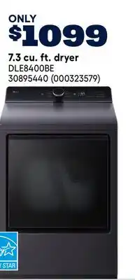 RONA LG 7.3 cu. ft. dryer offer