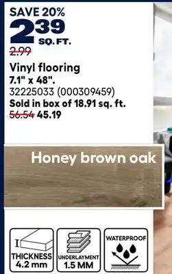 RONA Multiclic Vinyl flooring 7.1 x 48 offer