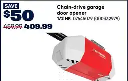 RONA Craftsman Chain-drive garage door opener 1/2 HP offer