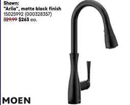 RONA Moen Arlia, matte black finish offer