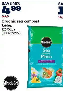 RONA Miracle-Gro Organic sea compost 7.6-kg offer