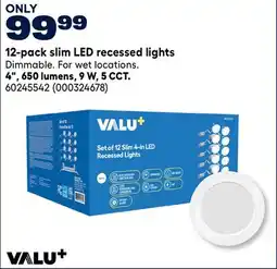 RONA 12-pack slim LED recessed lights offer