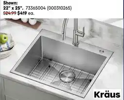 RONA All KRÄUS kitchen sinks 22 x 25 offer