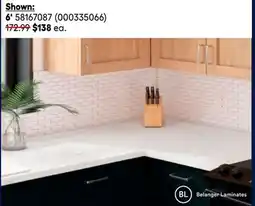 RONA All BELANGER Aluma Marble and Roca Bosco laminate countertops 6' offer