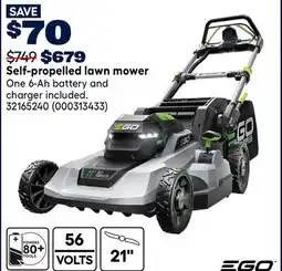 RONA EGO POWER+ Self-propelled lawn mower offer