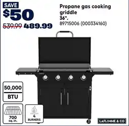 RONA LAFLAMME & Co Propane gas cooking griddle 36 offer