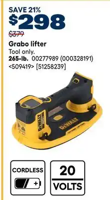 RONA DEWALT Grabo lifter offer