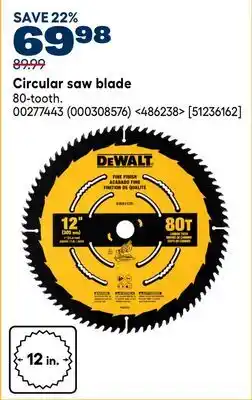 RONA circular saw blade offer