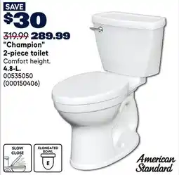 RONA 2-piece toilet offer