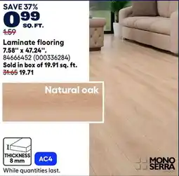 RONA MONO SERRA Laminate flooring 7.58'' x 47.24'' offer