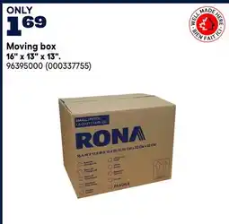 RONA RONA Moving box 16 x 13 x 13 offer