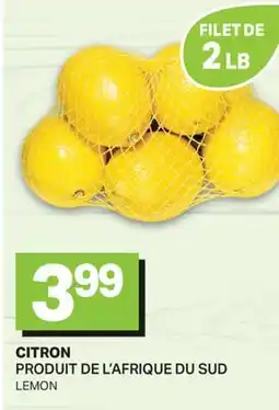 L'Intermarché CITRON | LEMON, FILET DE 2LB offer
