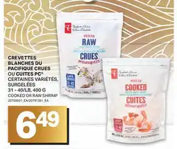 L'Intermarché CREVETTES BLANCHES DU PACIFIQUE CRUES OU CUITES | COOKED OR RAW SHRIMP, 31 - 40/LB offer